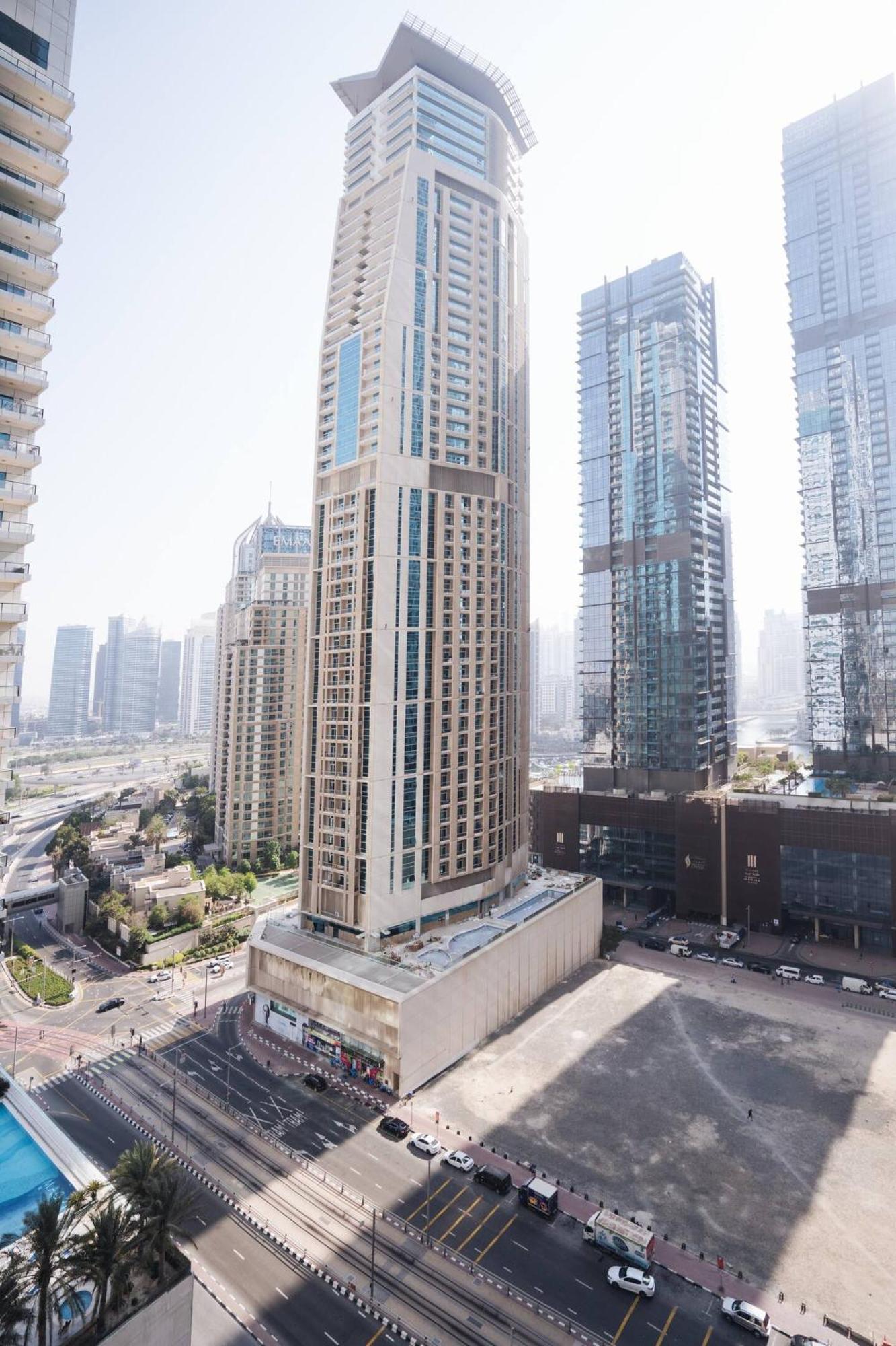 Charming Warm Suite With Amazing Views Of The City Dubaj Zewnętrze zdjęcie